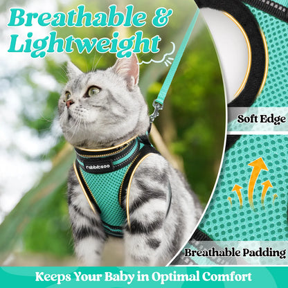 Rabbitgoo Escape Proof Cat Harness and Leash Set