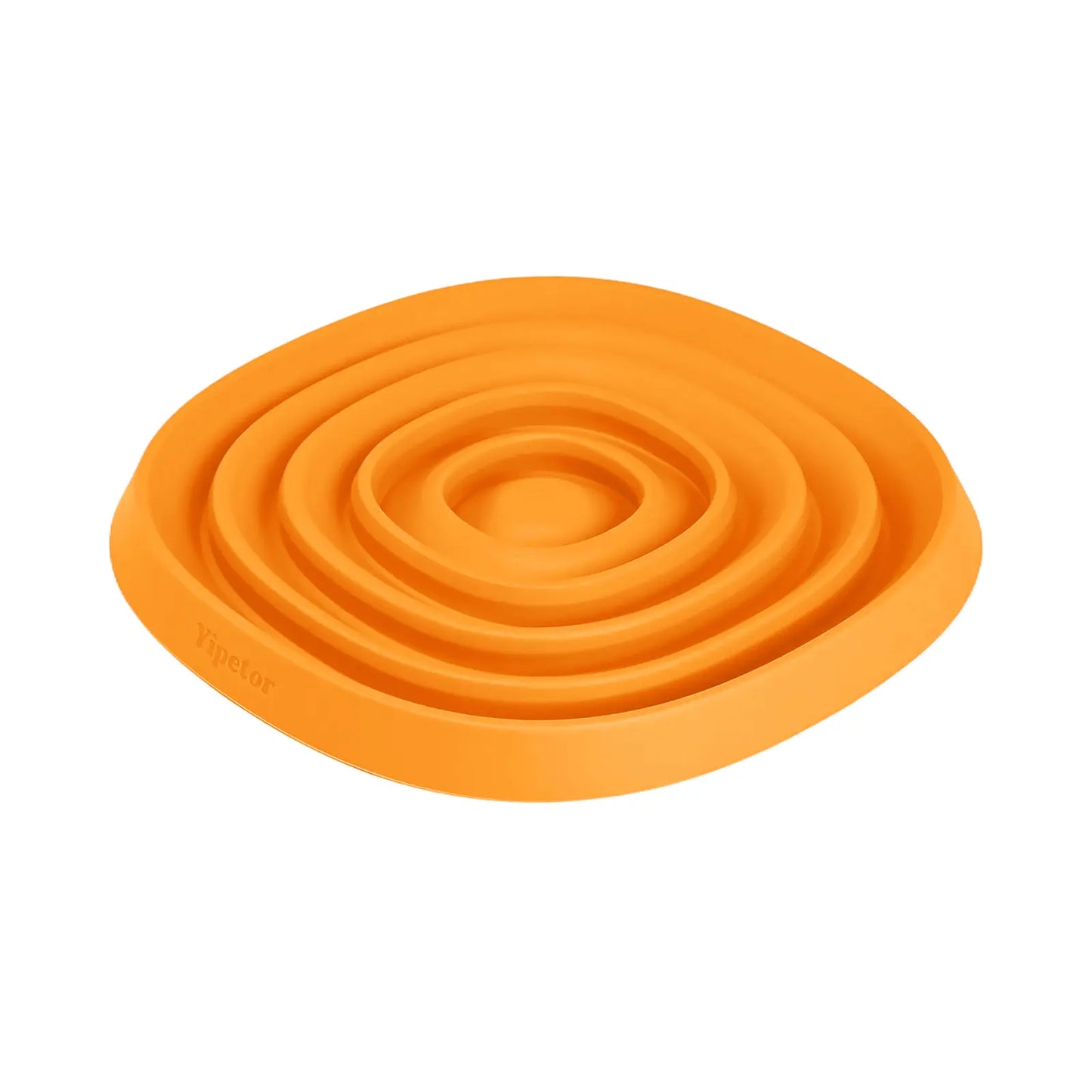 Yipetor Zen Disc: Sensory Calming Tool for Anxious Paws Lick Mat & Slow Feeder,Funnel-Center Foldable Silicone Lick Pad,Bpa Free, Easy to Clean & Dishwasher Safe, GDV Risk Reduction Puzzle Feeder for Semi-Moist Treats, for All Breeds Summervibes Petlovers
